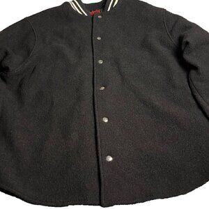 424 ON FAIRFAX Black men’s Jacket World Design At Back Size 52, XXL US ITALY